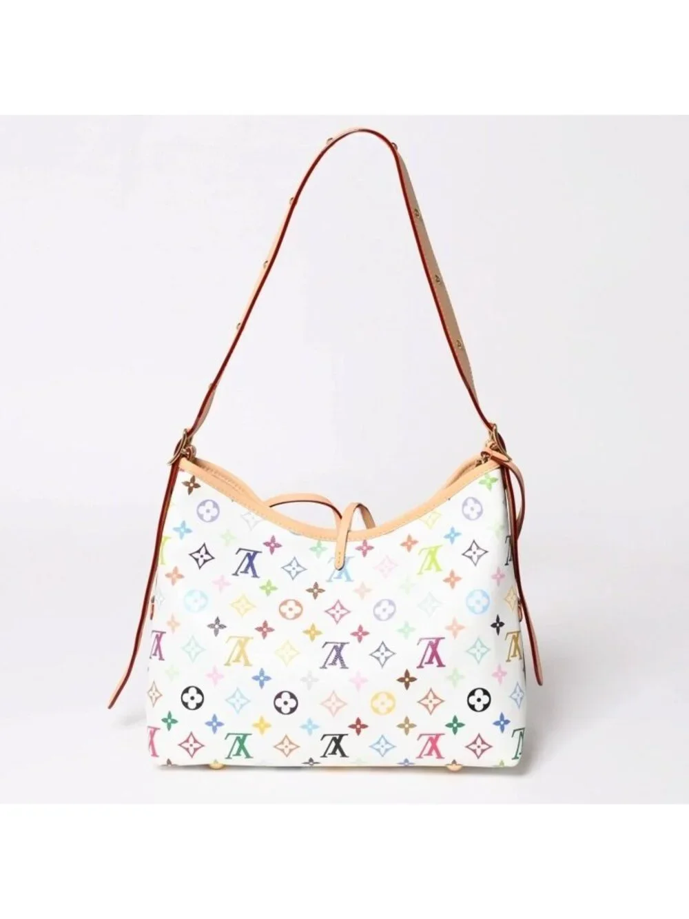 Louis Vuitton LV TM Carryall PM Shoulder Bag Monogram Multicolor Takashi